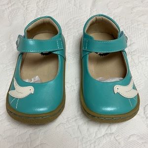 Livie & Luca Pio Pio sz 8 NIB aqua blue teal bird